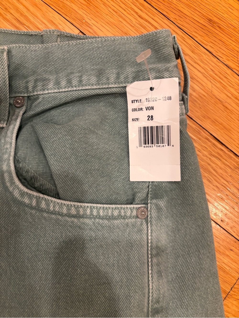 citizens of humanity horseshoe jean - nova / Sage Green; sz 28 ⭐️NWT⭐️ - Picture 5 of 10